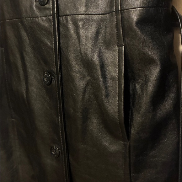 Wilsons Leather Women's Black Long Coat - Picture 5 of 8